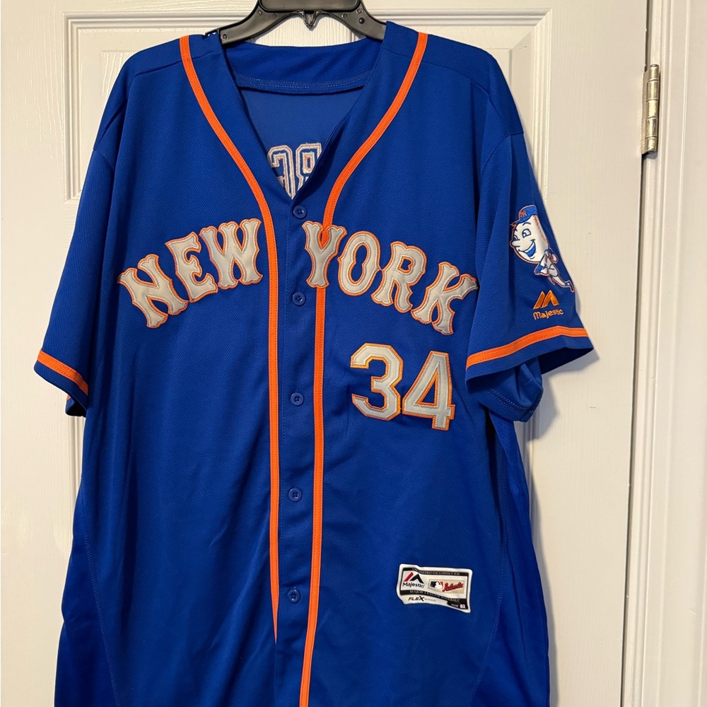 New York Mets Majestic Noah Syndergaard Jersey size 52